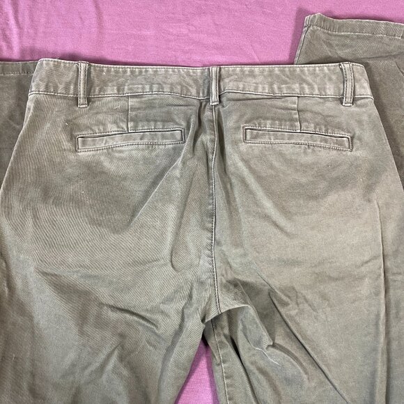 Olive Green Khakis by Gap skinny size 2 with 25" inseam - like NEW - Picture 7 of 7
